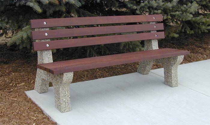 Classic Style Bench with IPE Lumber (B4460 Shown)