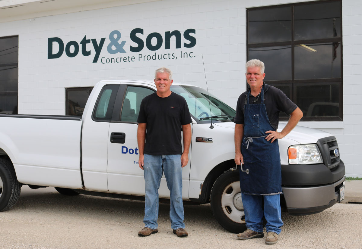 Doty & Sons Concrete Products 1971 and 2016