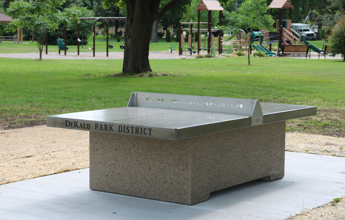 Outdoor Ping Pong Table for DeKalb Park District