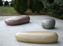 Custom Concrete Stone Shaped Benches
