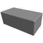 Rendering of Variable Length Campus Bench #B56482418