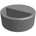 Rendering of Round Campus Planter Bench #BP4818