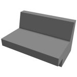 Rendering of Straight Sofa Bench #BSBM543632